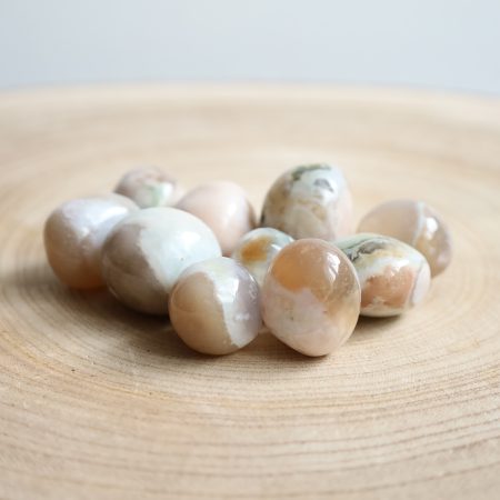 Zielony Agat Kwiatowy Polerowany