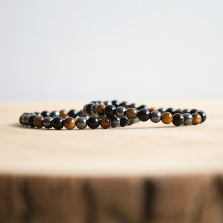 Tygrysie Oko, Hematyt Bransoletka 6mm