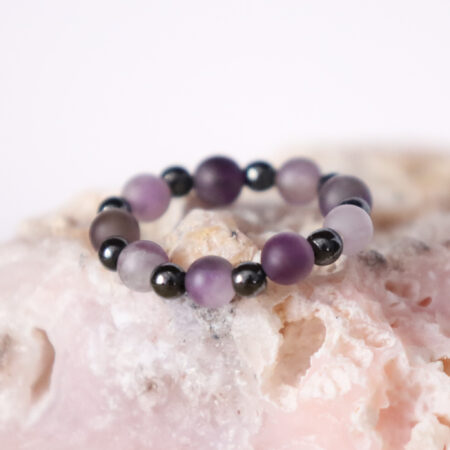 Pierścionek Ametyst, Hematyt