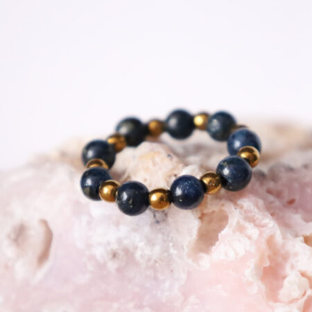 Pierścionek Lapis Lazuli, Hematyt