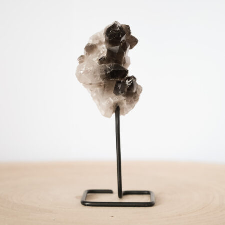 Kwarc Dymny szczotka na stojaku 11 cm